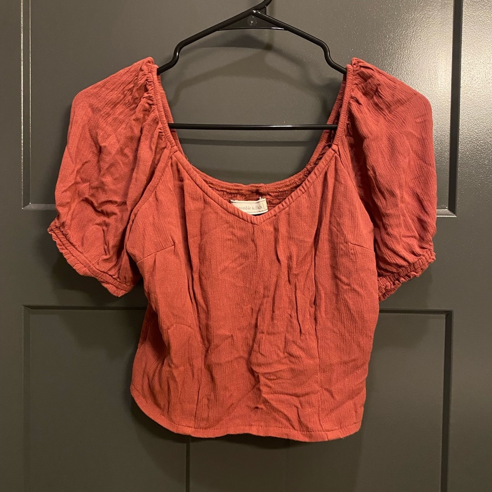 Abercrombie and Fitch Short Sleeve Crop Top